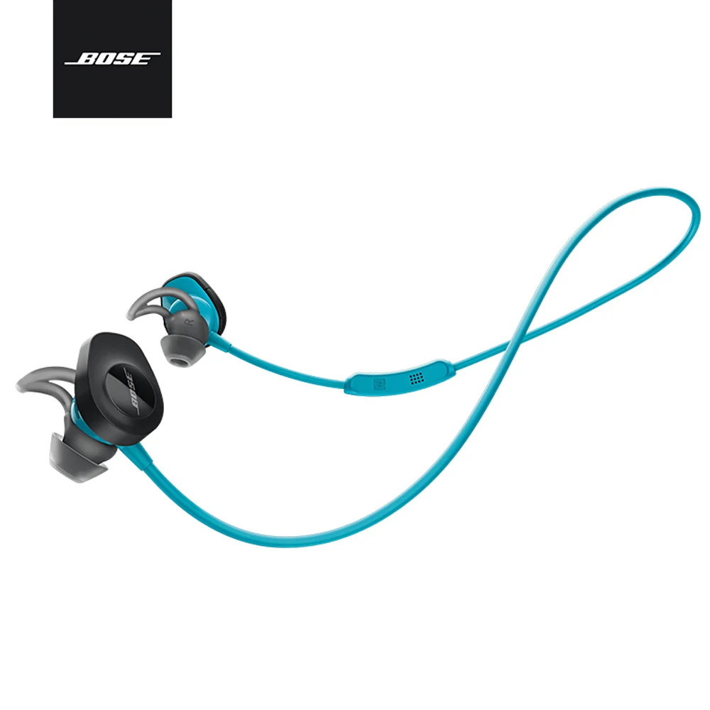 Bose наушники SoundSport, беспроводные Bluetooth наушники, спортивные наушники с защитой от пота, музыкальная гарнитура, встроенное управление с микрофоном