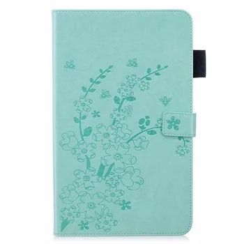 

100pcs/lot Plum Flower 3 card custom housing for Samsung Galaxy Tab S4 10.5 inch SM-T830 T835 book style leather cover case