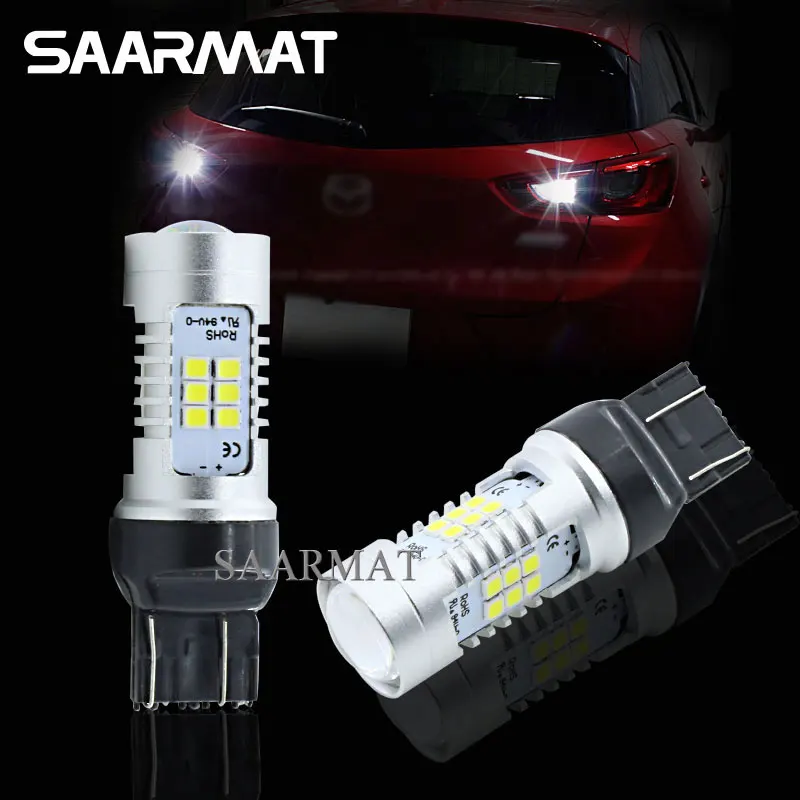 2 шт. светодиодный ные лампы T20 7443 7440 21 SMD для заднего хода дневные ходовые огни Honda
