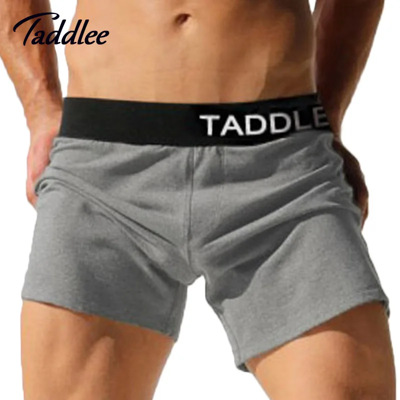 Taddlee Brand Sexy Mens Shorts Boxers Cotton Trunks Man new Man Shorts Men Sweatpants Jogger Boxer