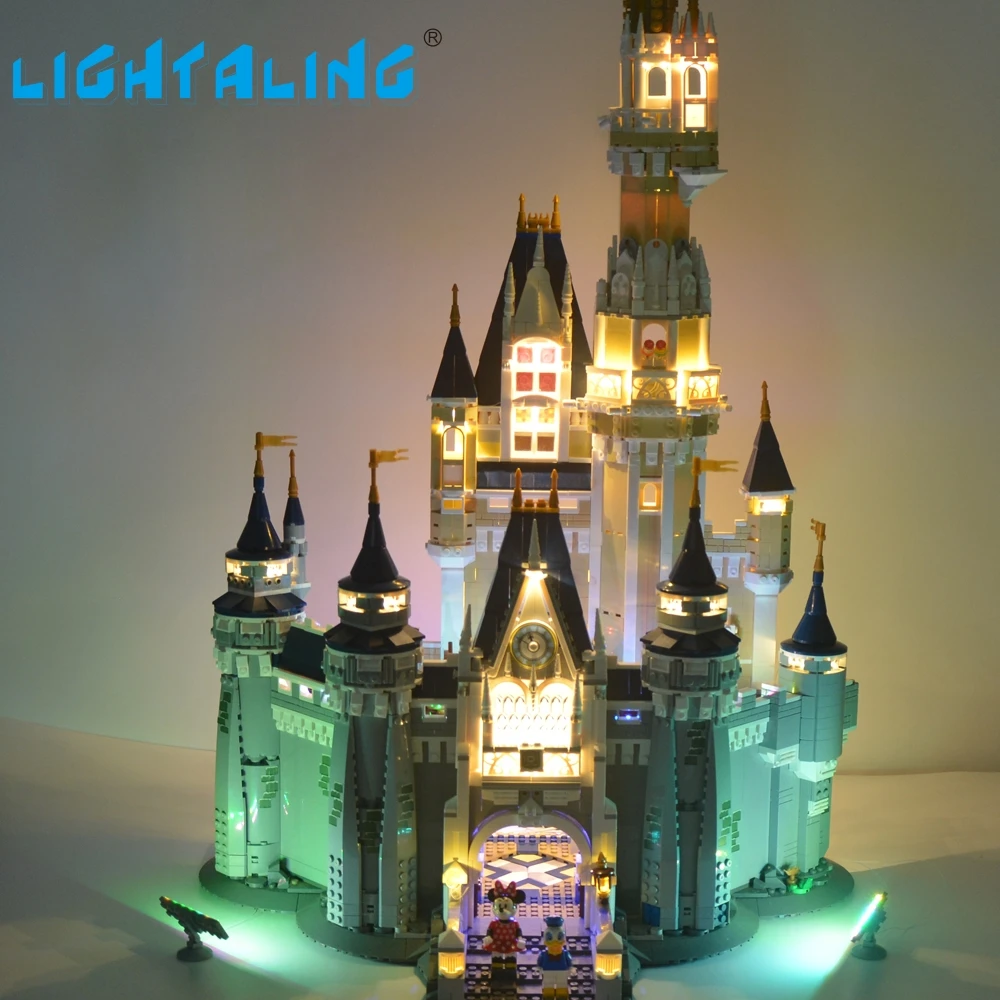 Billig Lightaling LED Licht Set Für Cinderella Prinzessin Burg Beleuchtung Set Kompatibel mit 71040 16008 KEINE Buidling Blöcke Modell