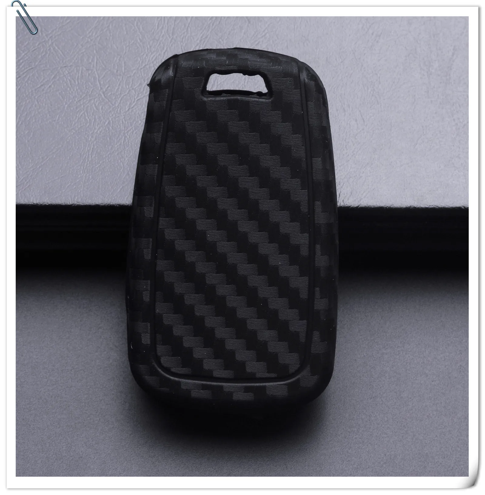 Keyforkess copertura della cassa chiave dell'automobile a distanza del carbonio del Silicone per Chevrolet Cruze Epica Lova Opel Insignia Astra Zafira Buick 2/3 pulsante -