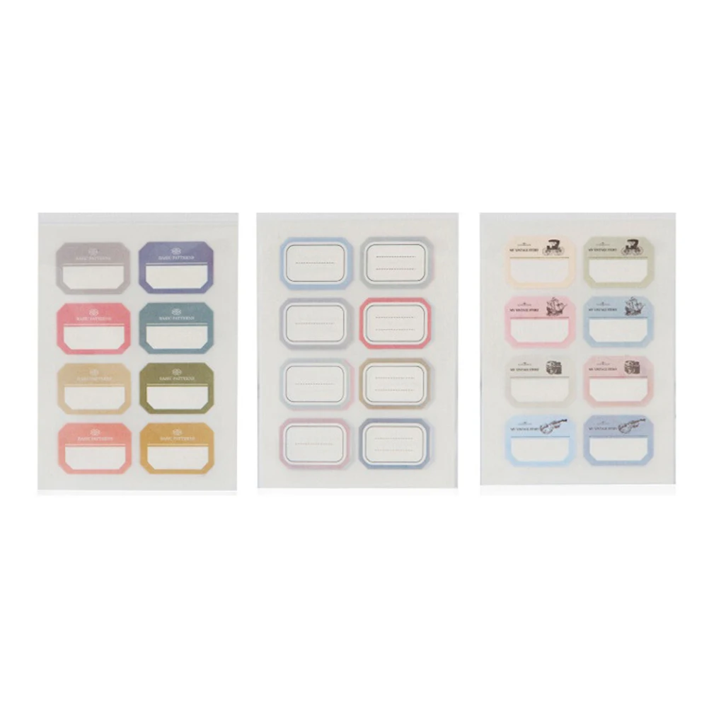 

48Pcs/Pack Blank Note Label Bar Self Adhesive Sticky White Label Writable Name Stickers Size:3.3cmx2.2cm