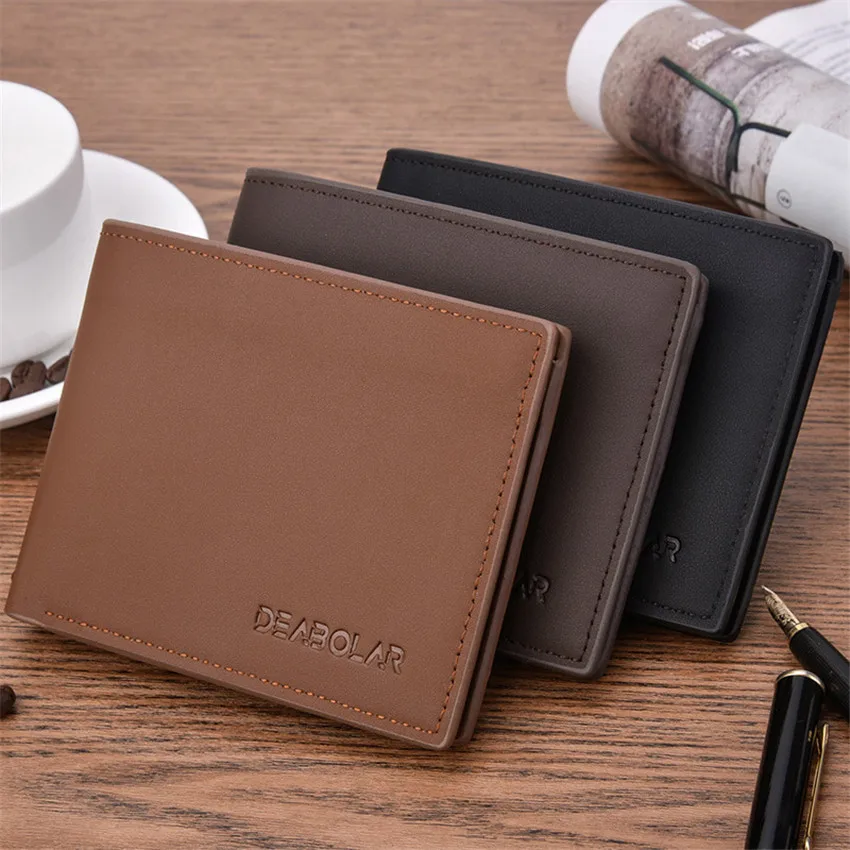 Horizontal Bag Coin Bag Zipper Men Wallets Thin Mens Wallet Male Money Purses New Design Top ...