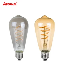 Ретро светодиодный E27 Лампа Эдисона 3 Вт 85-265 в 220 В винтажный античный с регулируемой яркостью светодиодный E27 ST64 диодные лампы накаливания Bombillas