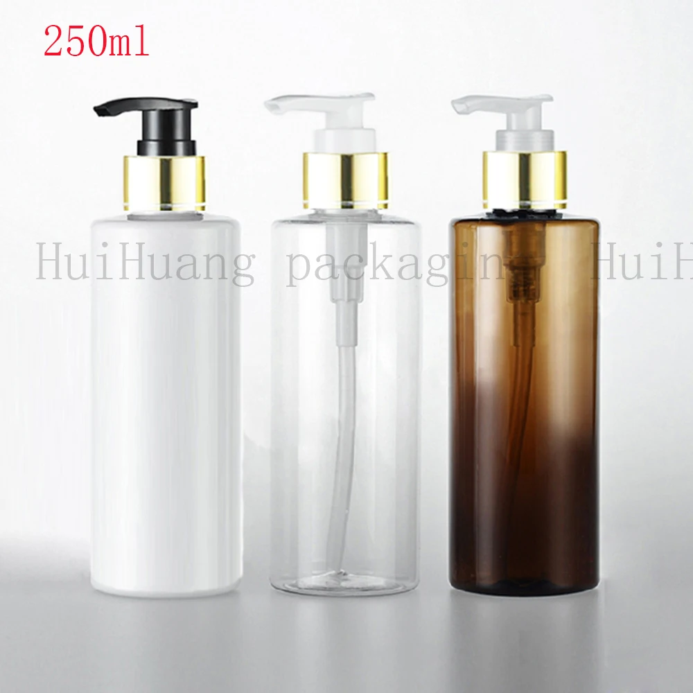 Download 20pcs 250ml PET Lotion gold collar Pump Bottle,Amber ... Yellowimages Mockups
