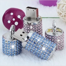 Ожерелье высокого качества USB флэш-накопитель 64 ГБ 128 ГБ 3,0 ручка-накопитель 2 ТБ 1 ТБ ювелирные изделия кристалл подарок карта памяти Флешка 8 ГБ/16 ГБ/32 ГБ