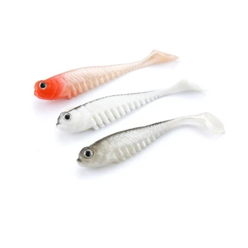 

Easy Shiner Soft Lure 3pcs/lot Fishing Lure 8cm 3.5g Shad Silicone Bait Bass Pike Swimbait carp Fishing Artificial Bait Wobblers