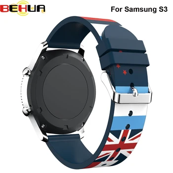 

Rubber Watchband For Samsung Gear S3 Frontier / Classic Watch Band Soft Silicone strap Replacement Bracelet Watch Strap 22mm
