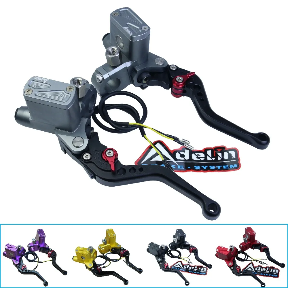 Motorrad Kupplungshebel 12,7mm - CNC Aluminium Hydraulik Pumpe M10x1,25