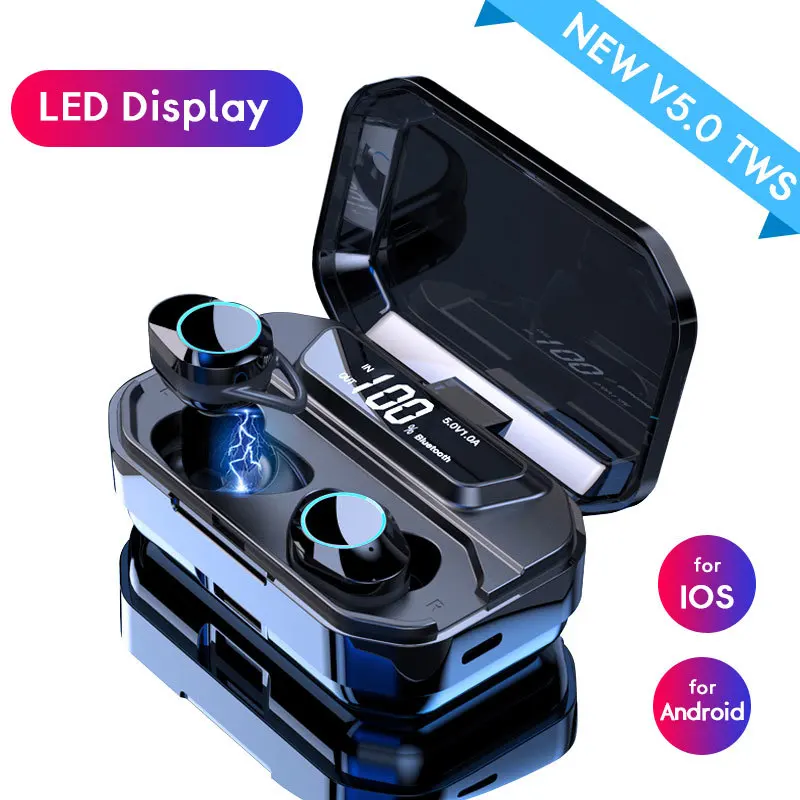

Tws Bluetooth Wireless Earphone For Xiaomi Redmi Note 7 Redmi K20 Pro Super Bass 9d Stereo Bluetooth Headset For Iphone X Xs 7 8