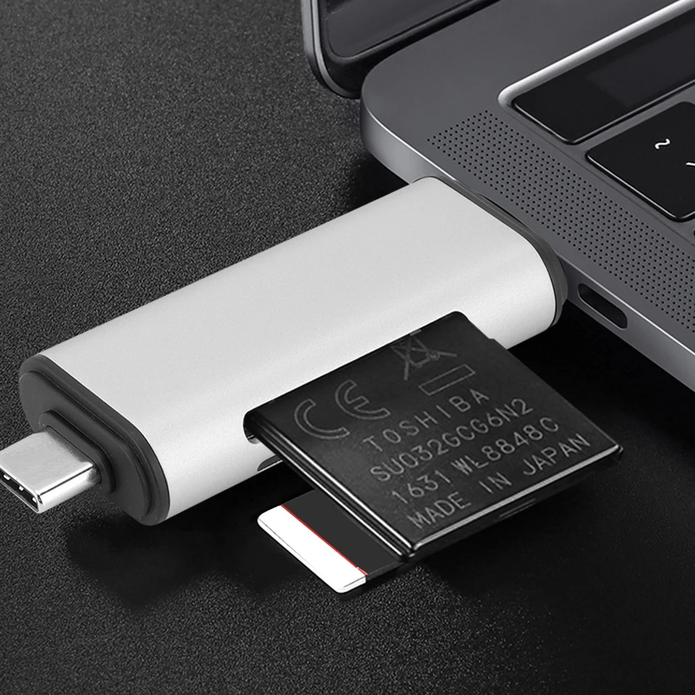 Высокая Скорость Тип-C Card Reader USB3.0 Мини Многофункциональный Алюминий сплав OTG Мобильный Телефон Card Reader