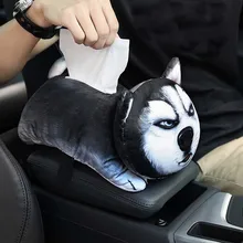 

Tissue Boxes Flannel Cartoon Armrest Box Sun Visor Front Rear Row Seat Back Paper Towel Animal Multifunction Creative Annex