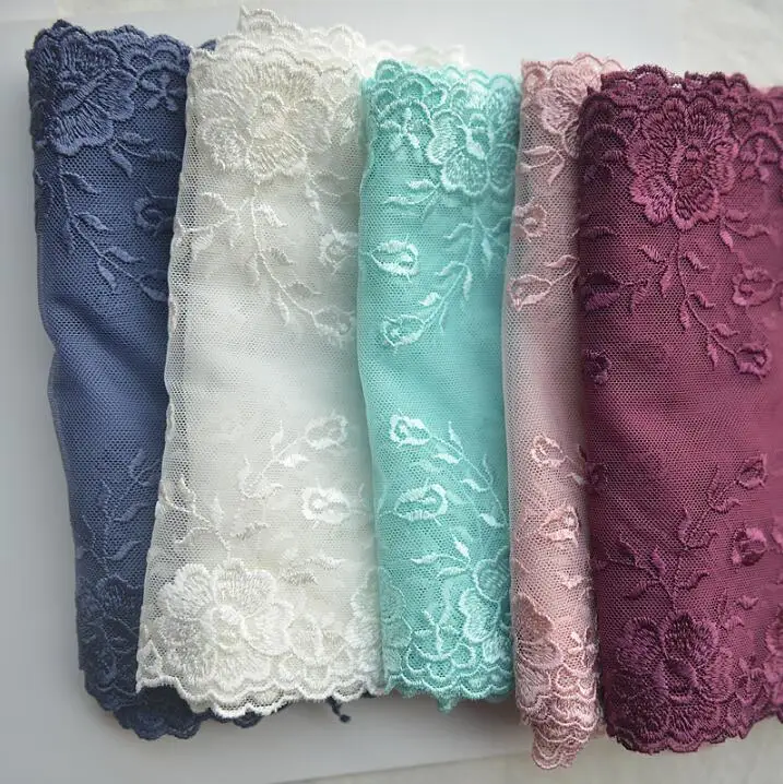 

Free Shipping 1 Meter 17cm Width 10 Colors Beautiful Venice Venise Embroidery Lace Trim Hot New Water Soluble Lace Fabric DIY