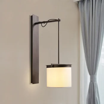 

New Chinese imitation ancient bedroom bedroom headlamp creative personality Zen living room background wall corridor LU8131706