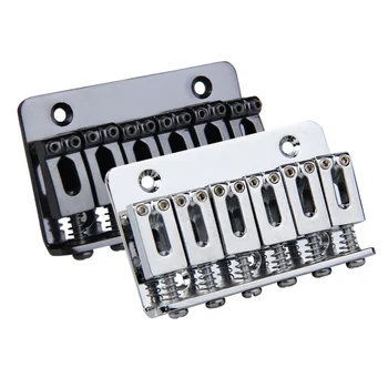 

6 Saddle Hardtail Bridge Top Load 65mm Electric Guitar Bridge(Silver)