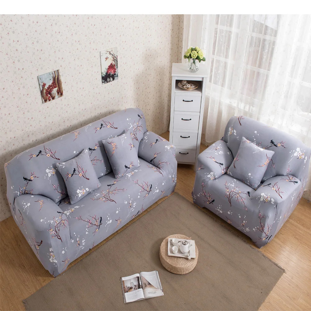 New sofa cover Floral Printed Cloth Art Spandex Stretch Slipcover Sofa