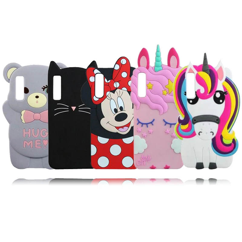 

For Samsung A7 2018 Case Cartoon Unicorn Minnie Bear Cover Cases For Samsung Galaxy A7 A 7 2018 Cell Phone Soft Funda Coque
