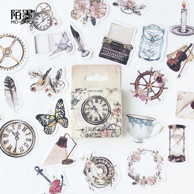 

45PCS/LOT Narrate Chapter Stickers Set Decorative Stationery Stickers Scrapbooking DIY Diary Album Stick Lable TZ138