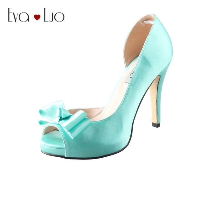 Tiffany Blue Satin Dress
