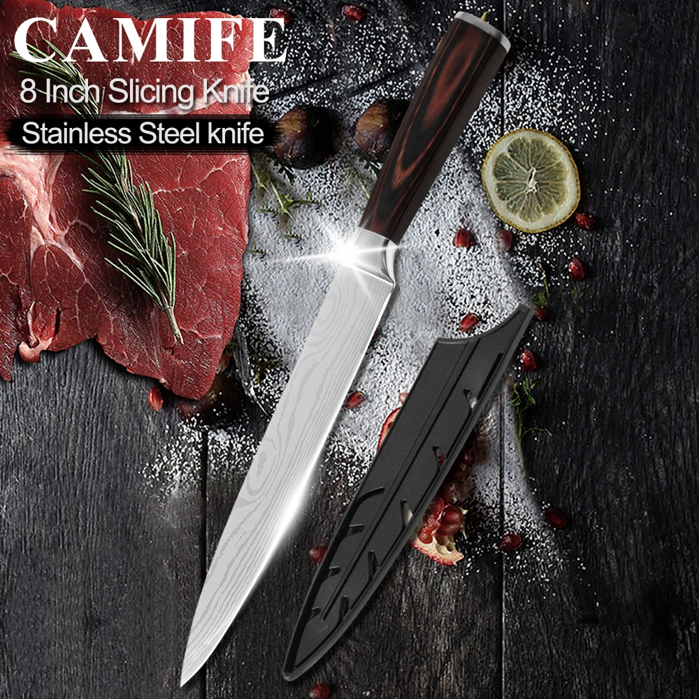 

Damascus Veins Stainless Steel Knife Kitchen Knife Fruit Paring Utility Santoku Chef Slicing Knife Accessories Cutlery Knife Set