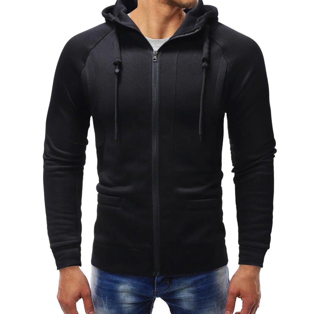 

YOUYEDIAN men hoodies 2018 autumn Sweatshirts brand male long sleeve solid hoodie zipper big size sudadera hombre