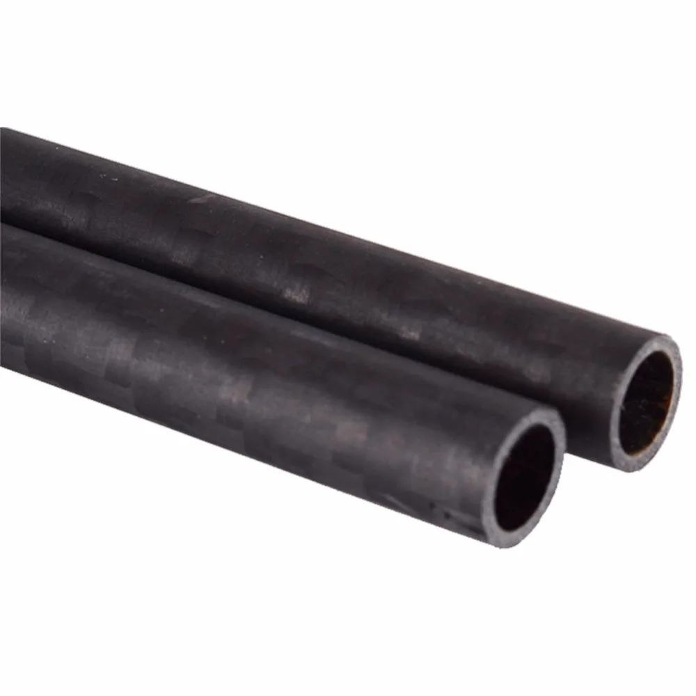 2 Pcs 3K Carbon Fiber tube Twill Matte Pipe OD 8 * ID 6 mm, Length 500