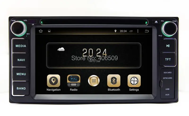 Автомобильный DVD-плеер на Android 8 0 для Toyota Corolla Hilux RAV4 Fj Cruiser Highlander Yaris с gps-навигация