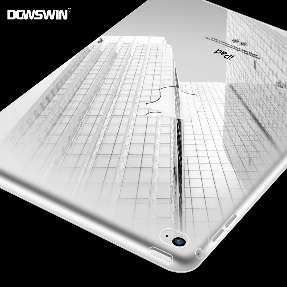 

DOWSWIN for ipad air 2 case tpu back cover clear transparent cut edge soft silicon case for ipad air 2 cover match with keyboard