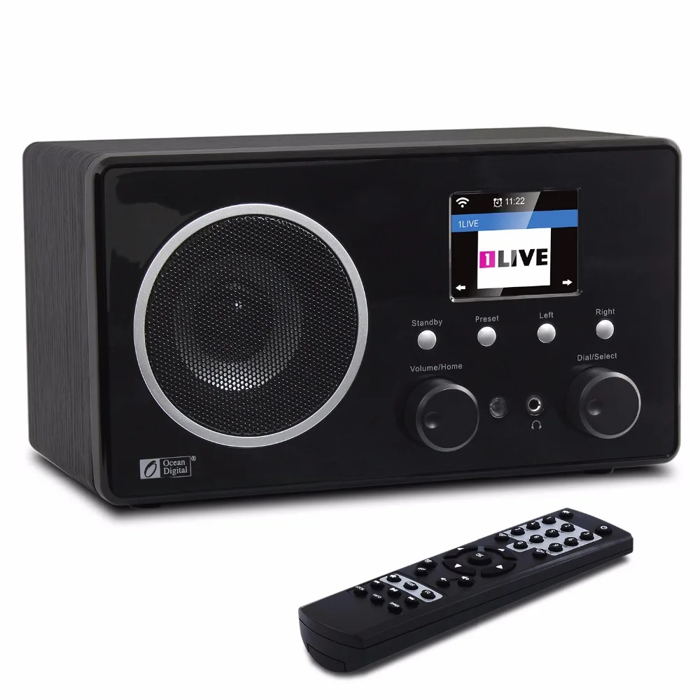 

WiFi/DAB+/FM Radio Ocean Digital WR-282CD Internet WiFi DAB Radio Bluetooth Multi-language Menu Alarm Clock Radio Remote