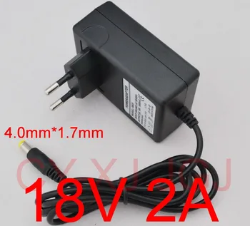 

100PCS 18V 2A AC 100V-240V Converter Adapter DC 18V 2A 2000mA Power Supply EU Plug 4.0mm x 1.7mm