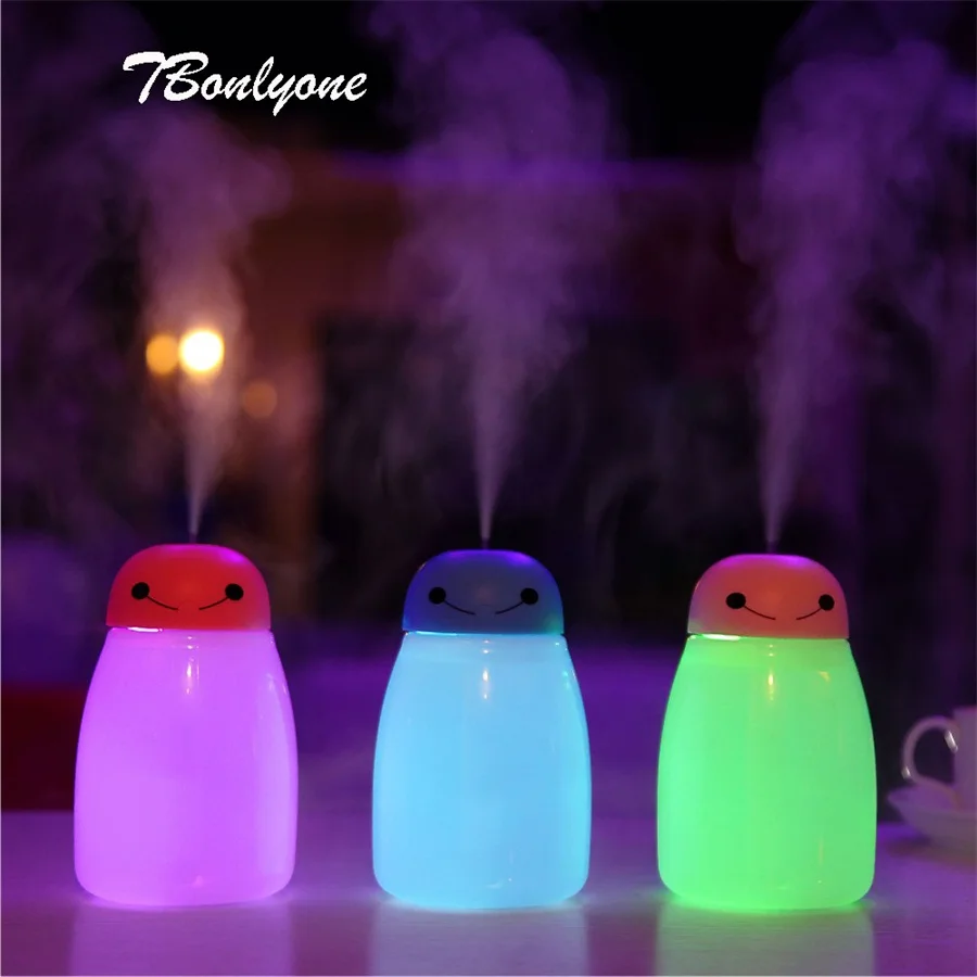 

TBonlyone 400ML Large Capacity Humidifier Lamp Humidifier WaterSoluble Oil Aroma Diffuser USB Electric Ultrasonic Air Humidifier