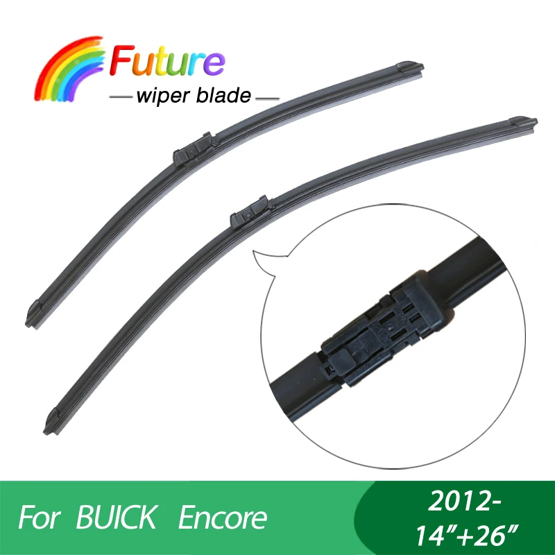 1 set Wiper blades for Buick ENCORE (2012 ),14"+26",car wiper,Boneless