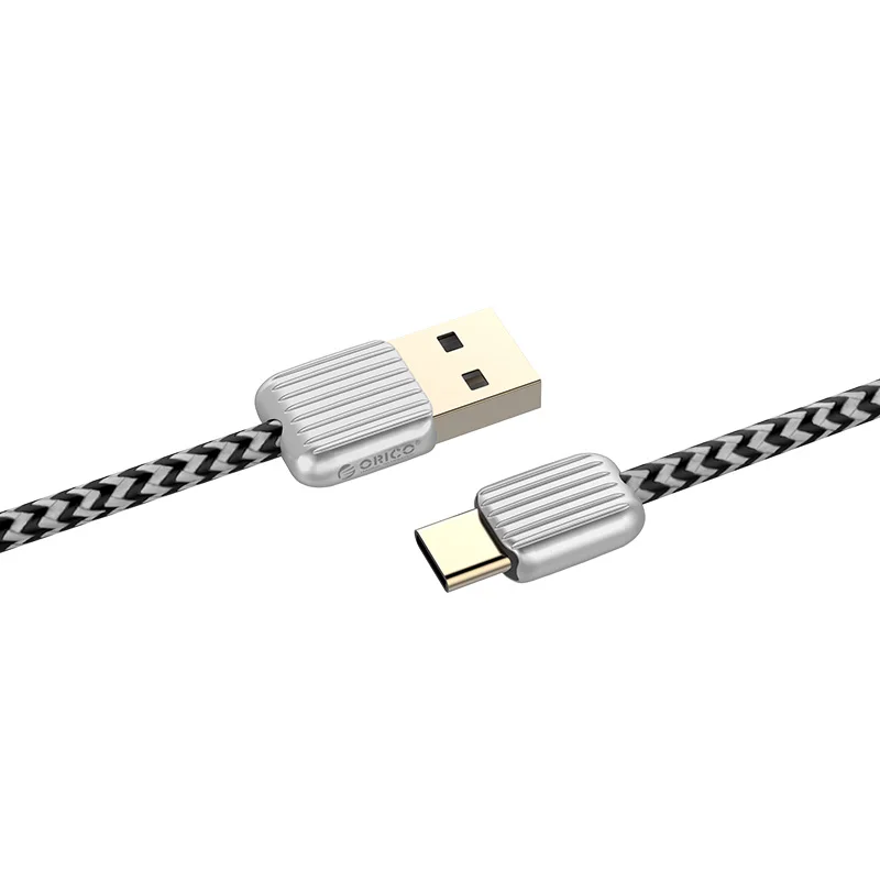 ORICO USB кабель 2.1A кабель для зарядки и синхронизации данных для iPhone xs xr samsung huawei Xiaomi one plus 6 Micro USB C освещение зарядки - Цвет: Type c cable