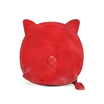 

Cute cartoon genuine leather wallet coin purse 2019new multi-function coin bag storage bag