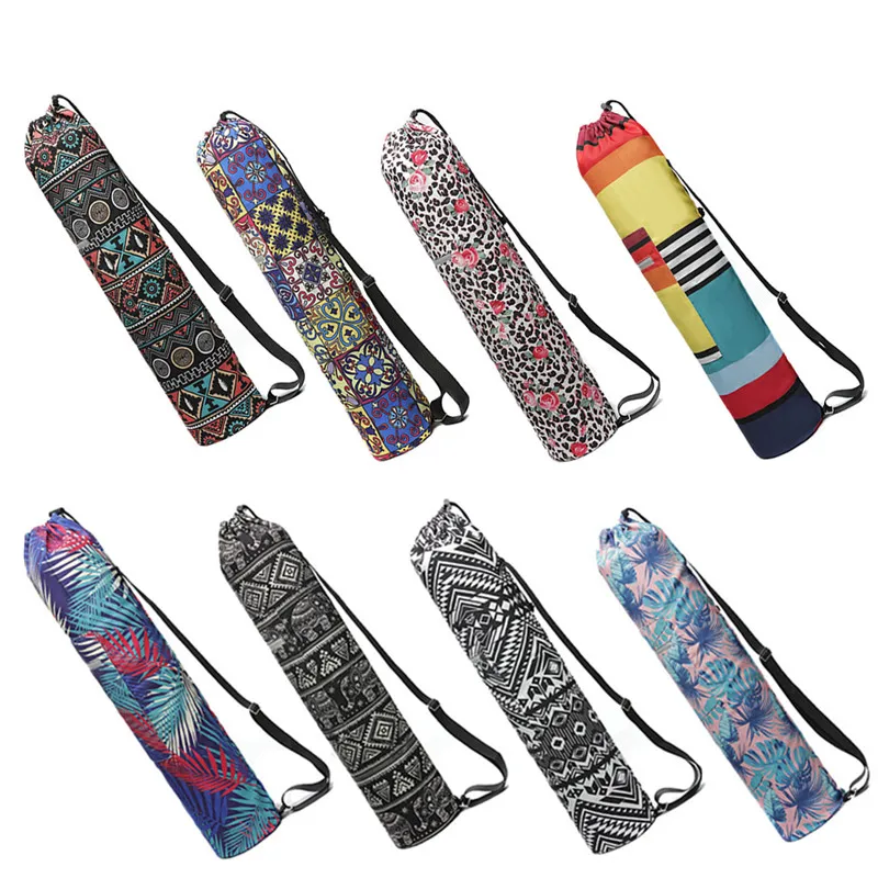 

75*16cm Outdoor Printed Yoga Bag Yoga mat Bag Pilates Pad Backpack Sports Knapsack Fitness Dance Gymnastics Mat Case