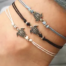 Летняя Пляжная форма черепахи, очаровательные браслеты на щиколотке для женщин, браслет на лодыжке, женские сандалии, цепочка на ногу, ювелирные изделия