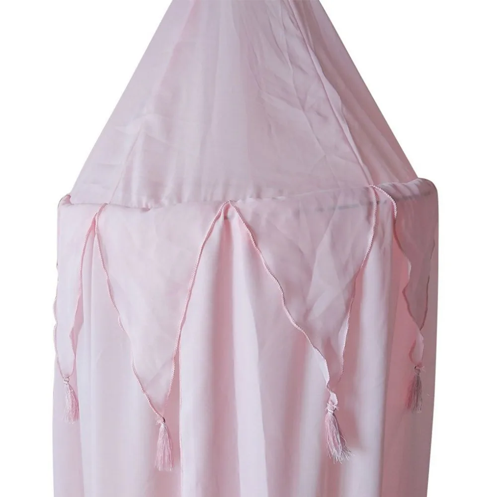 Москитная сетка однотонная летняя серая/белая/Розовая монгольская юрта Москитная сетка для гостиной женская универсальная кровать летающие насекомые сетка для дома