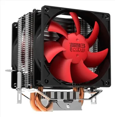 PcCooler двойной вентилятор Процессор охлаждающий чистая медь 2 heatpipe silent Охлаждающий