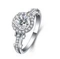 0.42ct 925 Серебро S925 кольцо Sona Mariage Nupcial De Люминесцентная Свадебная декорация Casamento BODA Диаманте Anel Aneis Anillo Anneau(JSA