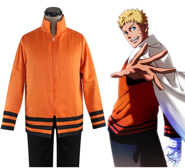 Anime Naruto Uzumaki 7th Hokage Uniform Cosplay Costume Seventh Hokage Full Set Costumes 