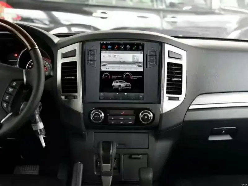 Tesla стиль android 7,12 автомобильный dvd-плеер для MITSUBISHI PAJERO V97 V93 Montero 2009- Автомобильный Аудио Стерео Авторадио wifi USB