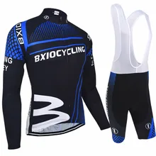 Bxio Autumn Cycling Sets Long Sleeve Road Bike Clothing Set Autumn Bicycle Kits Ropa De Ciclismo MTB Ridding Clothes 010MIX