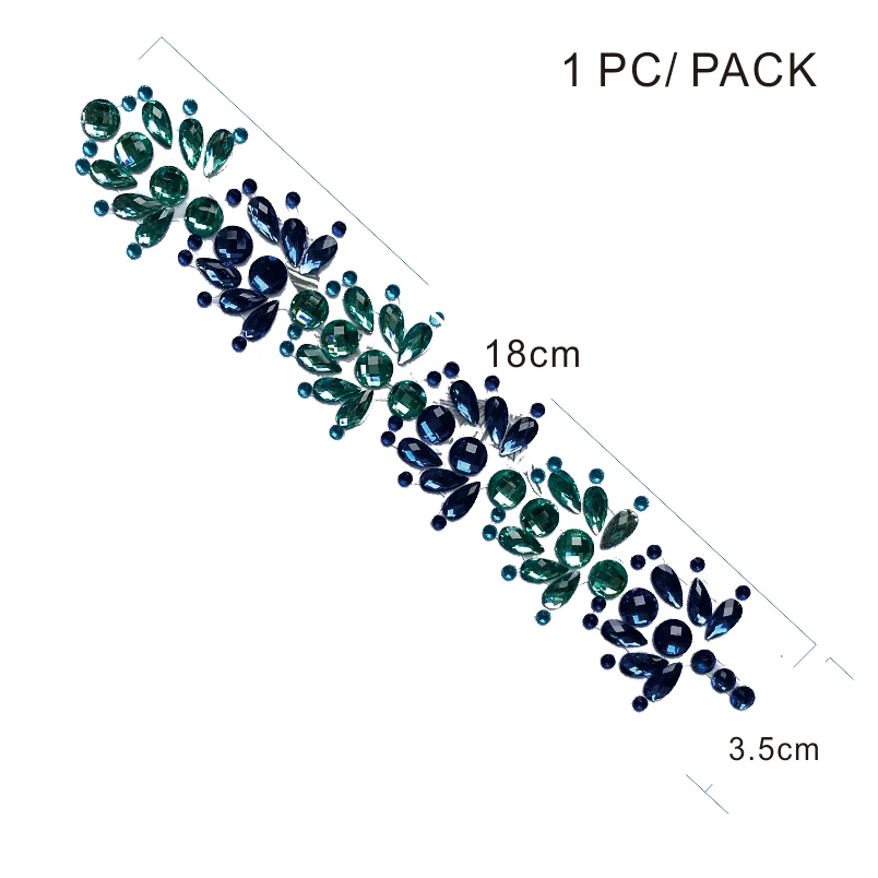 HJ06 1 аппликации хрустальные украшения для волос стикер тела Вечерние клубный Декор Цветочная свадебная корона Вдохновленный