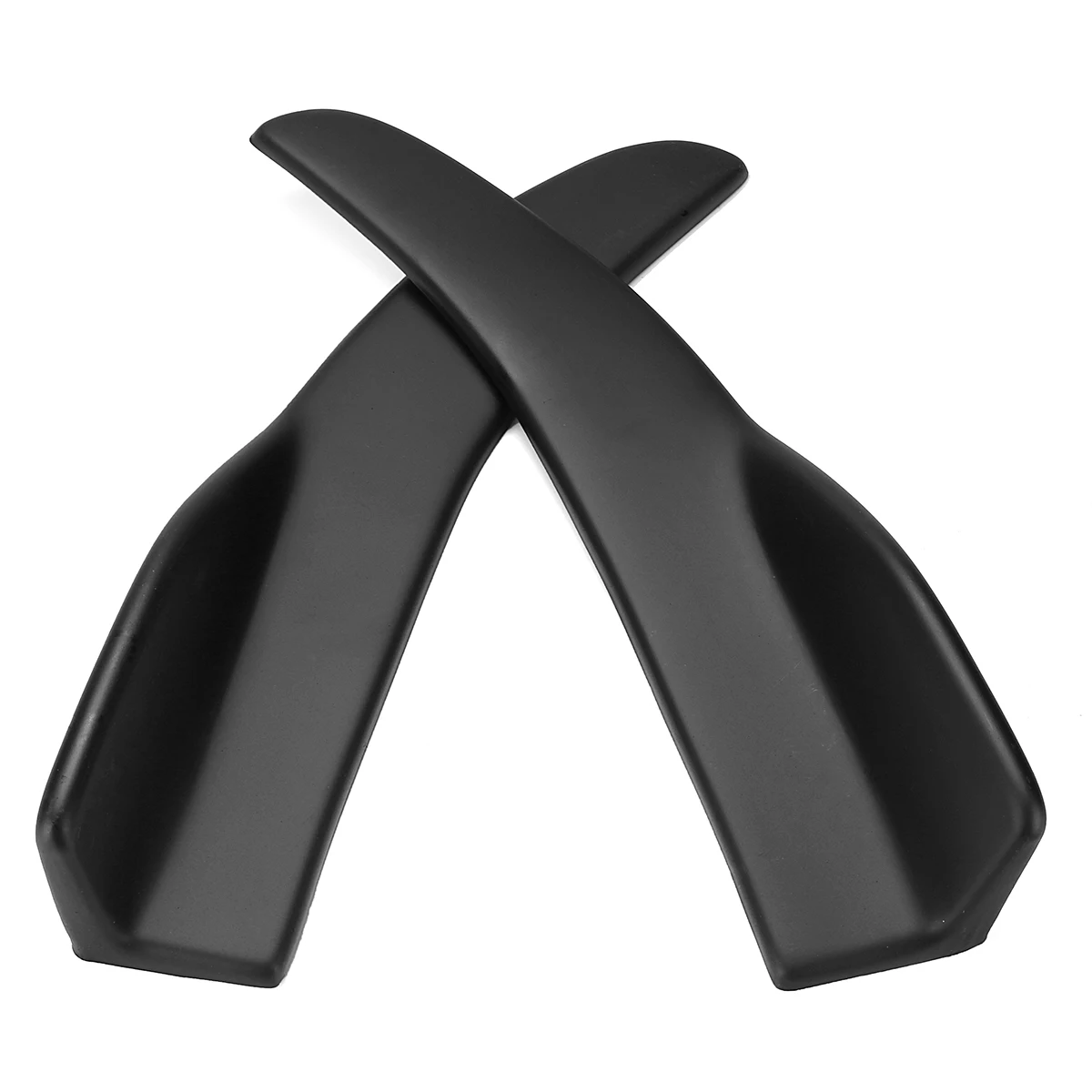 2 piezas de coche Universal parachoques trasero labio aletas falda lateral extensiones de V7 estilo ángulo divisores difusor Protección decorativa brillante