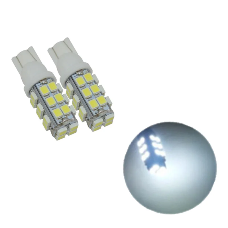 

1Pcs T10 28SMD 1206 white Car Wedge LED car Light 3020 W5W 194 168 Auto License Plate Lamp Reading Bulb 12v LED lamps for cars