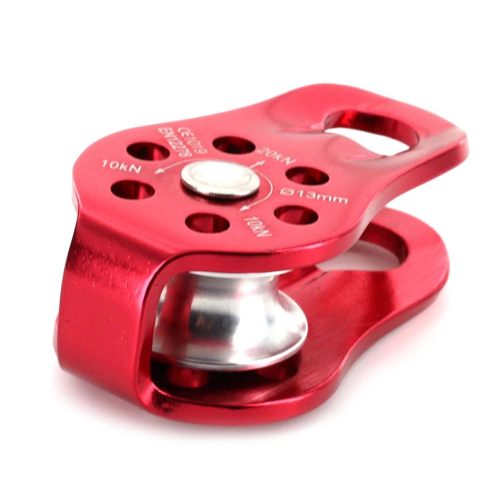 Карабин из алюминиевого сплава D Форма ключ для ремонта объективов зажим крюк для наружного альпинизма брелок + шкив троса красный