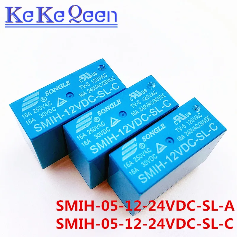 SMIH-05VDC-SL-C SMIH-12VDC-SL-C SMIH-24VDC-SL-C 05 12 24 V реле 16A 250V 8pin группа нормально разомкнутый и