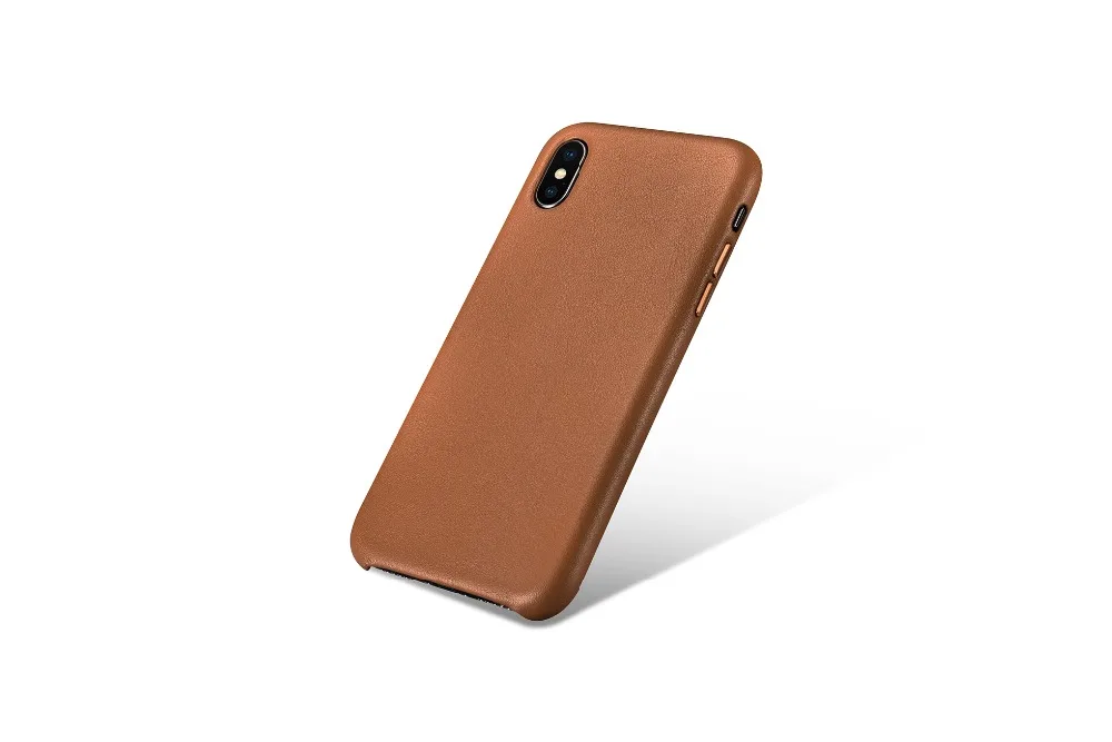 Чехол для телефона из натуральной кожи для iPhone XS Max XR Ретро винтажная бизнес задняя крышка ультра тонкий чехол для iPhone XR оболочка