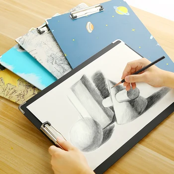 

8K Sketch Pad Clip Waterproof Sketch Painting Board Potable 40*30cm For Drawing Tool For School Students Stationery Art Supplies